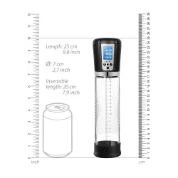 Pumped Pompe automatique pour pénis avec écran LCD 20 x 6cm